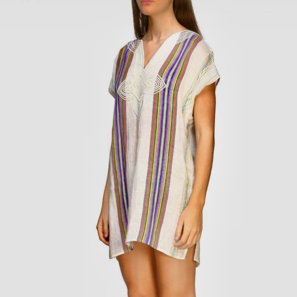 NWT Tory Burch Unique colorful tunic dress blouse
